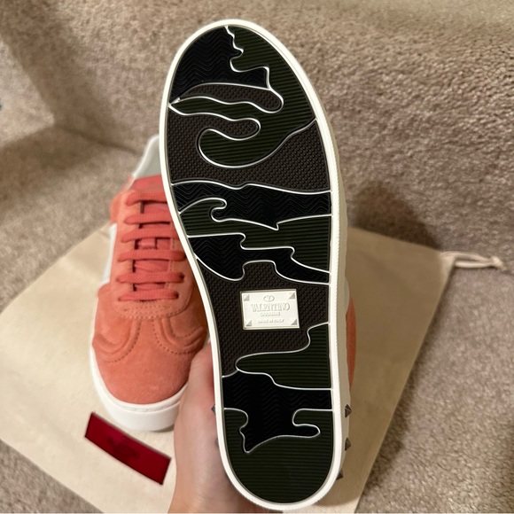 New! Valentino Garavani Flycrew studded leather/suede sneakers women size EU 35 - Picture 5 of 8